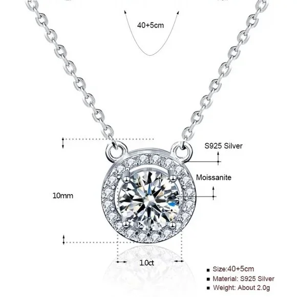 Certified 1ct. t.w. Diamond Brilliant Cut Round Necklace - Picture 6 of 16